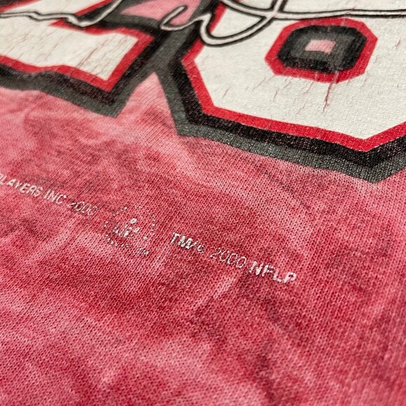 All Sport VTG Thrashed Tampa Bay Buccaneers #28 Tie Dye T-Shirt Size XL - Picture 4 of 11